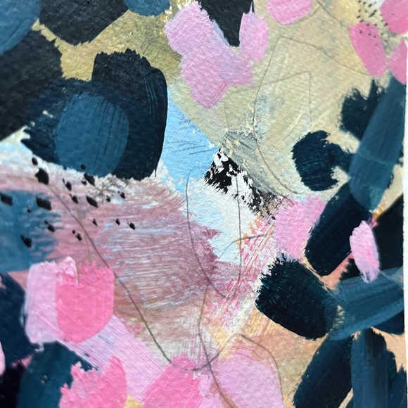 Hand Painted Abstract Art… Set of 4 - Picture 10 of 12